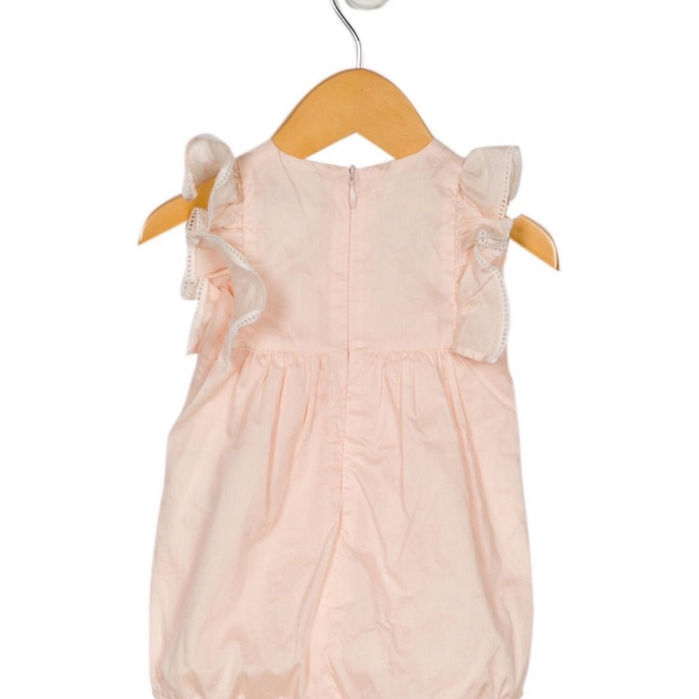 Chloe Pink Ruffled Baby Romper - Picture 2 of 5